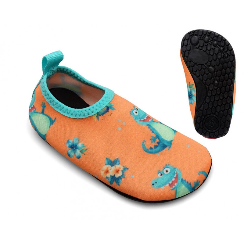 Zapato Acuatico para Bebe Cocodrilo Naranja de Kiokids